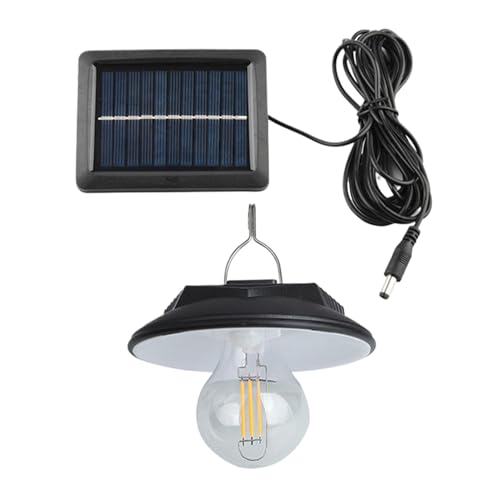 Luz de cobertizo solar: lámpara de techo con energía solar al aire libre interior, sensación inteligente de alto brillo Luz de cobertizo | para granero de garaje, taller, cobertizos colgante
