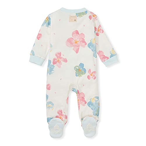 Image of Burt's Bees Baby unisex-baby Sleep & Play, Organic One-piece Romper-jumpsuit Pj, Zip Front Footed Pajama