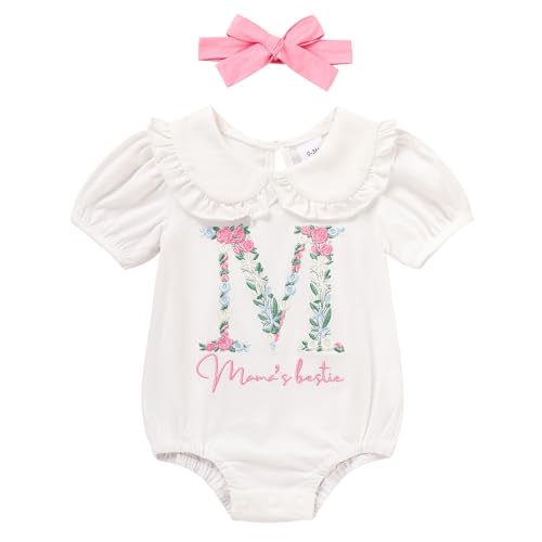 Image of GRNSHTS Baby Girl Romper Newborn Clothes Bodysuit Jumpsuit Baby Girl Clothes Outfit 0-18M