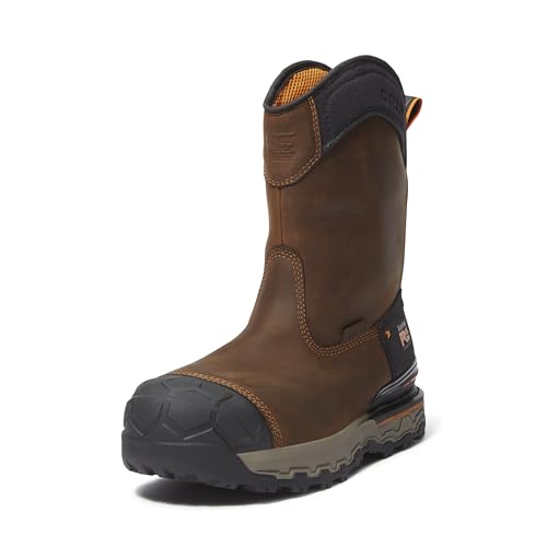 Timberland PRO Men's Boondock Ultralight Pull-On Composite Safety Toe Waterproof Industrial Work Boot, Medium Brown, 10 Medium
