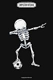  Composition Notebook: Dabbing Skeleton Soccer T Halloween Costume Skull Funny Scary Gifts Kids Boys Youth Men Wii Gavin Decorations Acaademy Switch ... Notebook Blank Lined Ruled 6x9 100 Pages