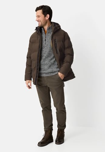camel active Herren wasserdichte und Winddichte Regenjacke | Übergangsjacke Dunkelbraun, menswear-66 – Ansicht 3