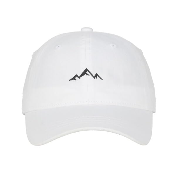 Image of Outdoor Cap Mountain Embroidered Dad Hat Adjustable Soft Cotton Polo Style Unstructured Baseball Cap for Men & Women