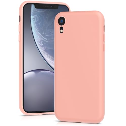 Coque silicone iPhone XR antichoc rose résout les problèmes de glisse et protège des impacts