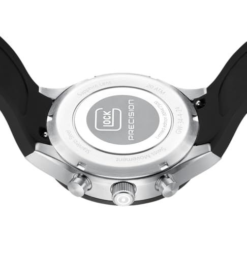 Image of GLOCK Men's Quartz Watch | 43mm case | Wristwatch with Steel case and Date Display | Men's Watch with Swiss Super-LumiNova Pointers and Indices | GW-34