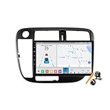 Y500s,YLOXFW Android 15.0 Navi 2 DIN Stereo Ersatz für Civic 1998-2000 Autoradio Sat GPS Navigation 9 Zoll Cartablet DVD Multimedia Player FM BT Receiver mit Android Auto Carplay