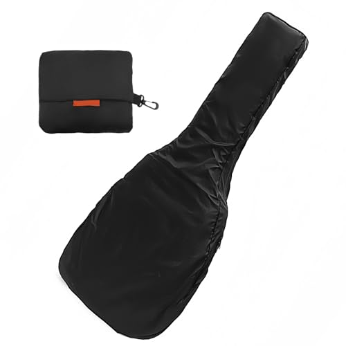Musiin Electric Guitar Bag Rain Cover - Waterproof Protection with Lightweight and Foldable Design, Black