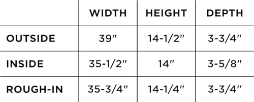 USA - Ready for Tile Niche Preformed Bathroom Recess It Shower Shampoo Shelf (14" X 36") - Image 4