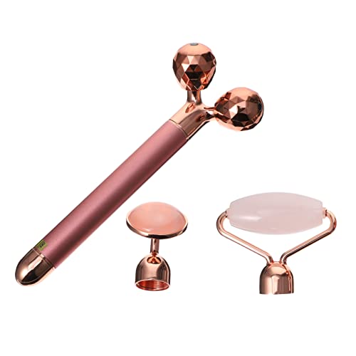 Rouleau de massage facial électrique anti-âge jade cristal soin visage yeux