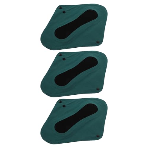 WRITWAA Juego de 3 Compresas Posparto Ultrafinas Termoselladas de Algodón Transpirable Color Verde Oscuro Lavables y Reutilizables Absorbentes Antifugas para Incontinencia Urinaria y