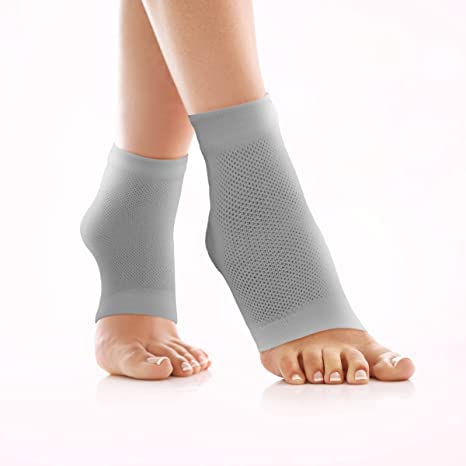 HINGOL Heel Pain Relief Silicone Gel Pad Heel Protector Socks with Spa Botanical for Men and Women Cotton Socks (1 pair) (B0B319626V) Amazon Price History, Amazon Price Tracker