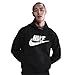 Nike, Men's, Club Pull-Over Fleece Hoodie, Black/Black/White, L