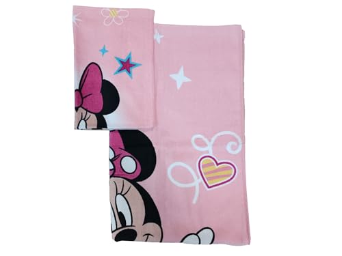 Hermet 8907 020 100% Baumwolle Disney Disney Minnie Maus Frottee-Badetücher, Set 2 Stück