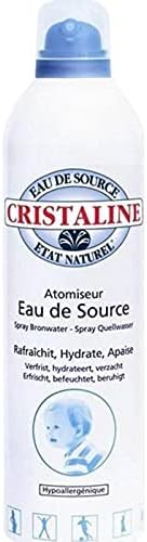 Cristaline crystalline atomizer spray 400ml eau de source (lot of 2)