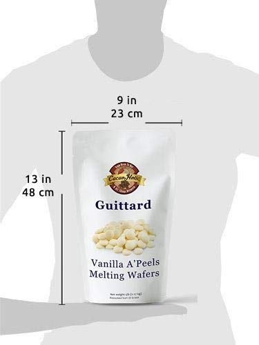Guittard A'Peels Vanilla White Chocolate Wafers Melting Chocolate | Cacaoholic Resealable Stand Up Pouch | 5 Pound - Thumbnail 4
