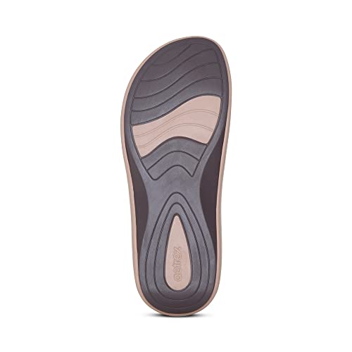 Image of Aetrex Maui Orthopedic Flip Flops for Women Arch Support - Pressure Relief Water-friendly Shock Absorption Super Soft UltraSky EVA Foam Flip Flops