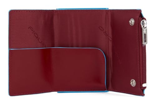 Image of Piquadro - Blue Square Metal Automatic Wallet - Men - Red