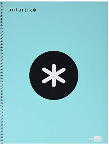 Cuaderno Espiral Liderpapel A4 Micro Antartik Tapa Forrada120H 100 Gr Cuadro 5Mm 5 Banda4 Taladros Color Menta