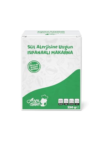 Süt Alerjik Ispanaklı Makarna Dirsek - 8+ Ay - 250G