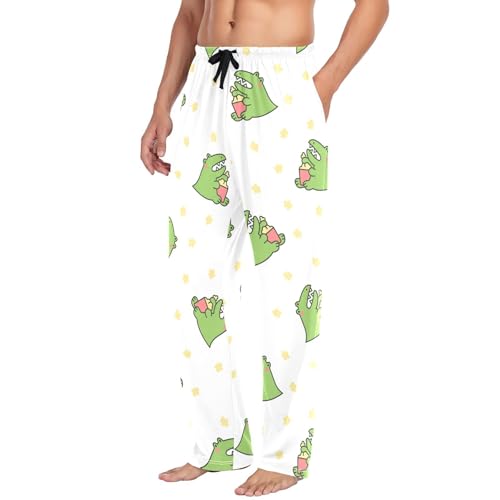 Funny Crocodile Mens Pajama Pants Mens Pj Pants Comfy Cotton Pj Long Pant for Men with Pockets Size S-XXL4