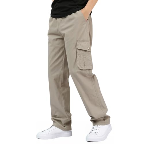 El Mejor Listado de Pantalones Riders - 5 favoritos. 48 CUBIC PLANET Pantalones Cargo Hombre 100% Algodón - Corte Recto, Ajuste Holgado, Cintura Elástica y Cómodo | Ideales para el Día a Día, Senderismo y Actividades Exteriores |...