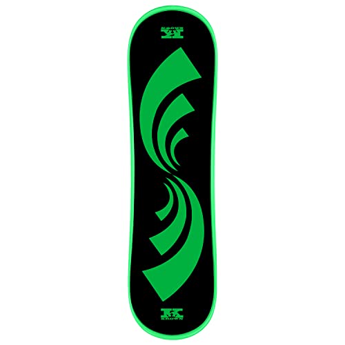 Krown Snowskate Plastic Polymer Skateboard Style Dual Kick Snowboard with Foam...