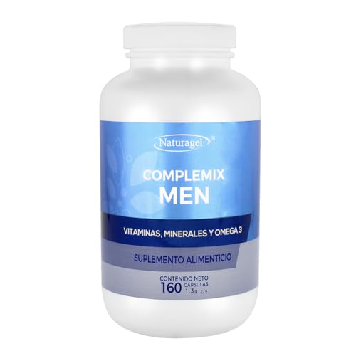 Vitamínicos, MEN MultiVit | Vitaminas, Minerales y Omega 3 para Hombres | 160 Capsulas SoftGels | Complemix Men Multivitaminico con Omega 3 Formulado para Hombres |...