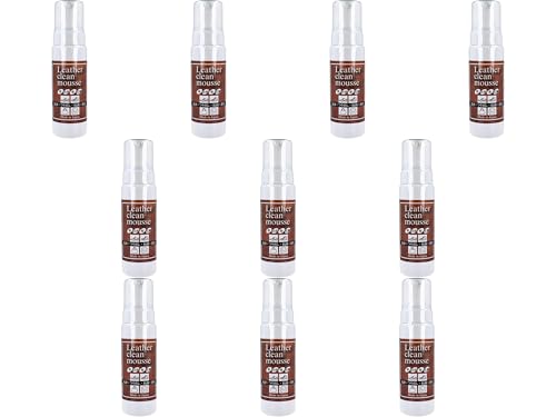 まとめ買い レザークリーンムース 200mL 革製品 クリーナー 革用洗浄剤 レザーケア用品 革ソファ 革靴 革バッグ 革ジャケット 革シート 汚れ落とし 革製品手入れ 革用メンテナンス用品 (200mL×10本)