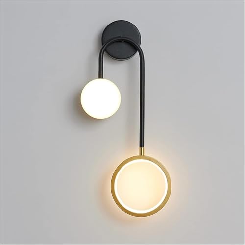3 temperature di colore regolabili: lampada da parete in stile moderno Con l'interruttore a parete è possibile regolare la temperatura del colore della lampada 6000K bianco freddo/3000K bianco caldo/4500K bianco neutro Compatible with adattarsi a diverse atmosfere e stili