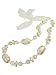 Produktbild Simone Erto Halskette Kette A1842-p Acryl Klunker Kette mit zartem Satin Band Damen Creme