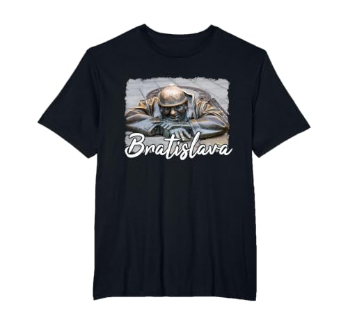 Bratislava Slovakia Cumil Drain Slovak Slovakian T-Shirt, Men's Big and Tall, Black, 3X Tall