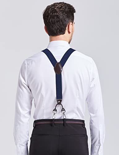 Image of Men's Suspenders with Swivel Hooks and Adjustable Braces, Suitable for Heavy Duty, Big and Tall