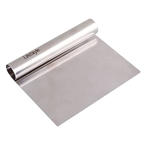 Recogedor de verduras de acero inoxidable de 2,2 x 14,8 x 12cm. Pala para recoger la comida cortada, especial para realizar labores de cocina y repostería. Utensilio de inox para comodidad para cortar