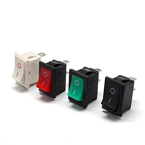 Miniinterruptor basculante MRS-101 verde de 2 pines para solucionar fallos de encendido ON OFF