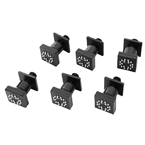 Shower Set Body Spray Jet, 2 Inch Black Shower Body Massage Jet, Brass Wall Mounted Adjustable Shower Side Jets with 2 Modes and 18Pcs Nozzles,6pcs miniatura 1