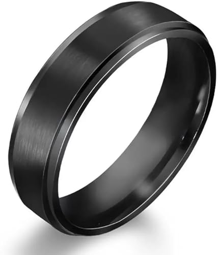 Image of Lila Stainless Steel Titanium Matte Finish Ring Wedding Band Ring for Men Women Boys Girl