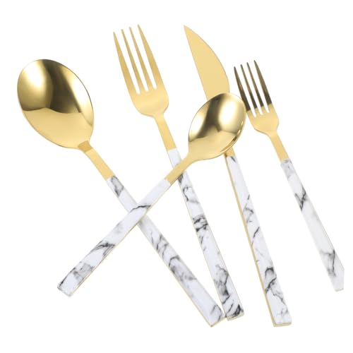 TOPBATHY Tenedor y Cuchara Juego Acero Inoxidable Ideal Para Vajilla Occidental 3 Piezas TOPBATHY Tenedor y Cuchara Juego Acero Inoxidable Ideal Para Vajilla Occidental 3 Piezas