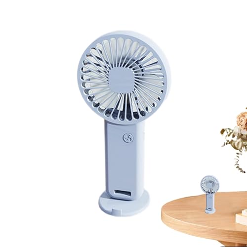 Ventilador portátil, ventilador portátil recargable, ventilador portátil de 3 modos de velocidad, pequeño ventilador recargable de bolsillo para el hogar, viajes, camping, trabajo y exterior