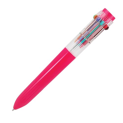 YAFA 10 Color Pen, Pink (51212)