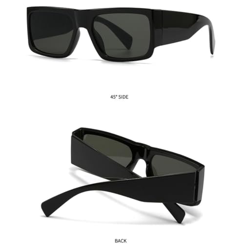 Lunettes de soleil mixtes style rétro bicolore à verres teintés progressifs protecteurs