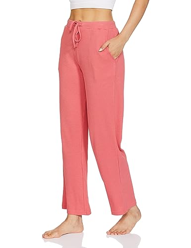 Image of Amazon Brand - Symbol Women's Ankle Length Cotton Blend Waffle Night Pants (Available in Plus Sizes)