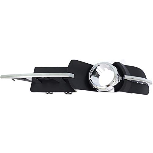 Evan Fischer Fog Light Molding compatible with Chevrolet Malibu 08-12 Left Side Outer W/Fog Light Hole LT/LTZ Models