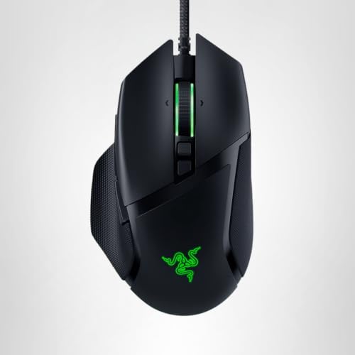 Razer Basilisk V3 - Kabelgebundene, anpassbare Gaming Maus mit Chroma RGB für PC / Mac (10+1 programmierbare Tasten, neigbares HyperScroll Mausrad, ergonomisches Design) Schwarz