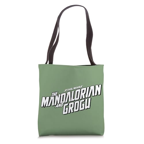 Star Wars The Mandalorian and Grogu Official B&W Movie Logo Tote Bag