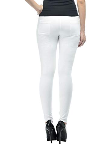 Image of Frenchtrendz Women's Skinny Fit Mid Rise Stretchable Cotton Spandex Jegging Pull On (XS-4XL)