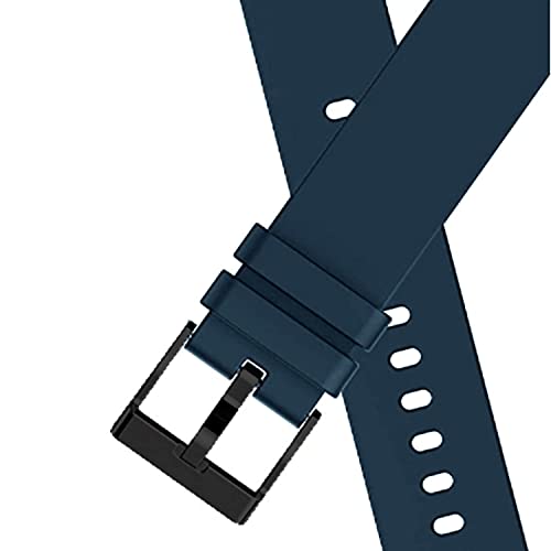 Image of Valente Premium Silicone Buckle 22 mm Watch Strap Compatible with Noise Colorfit Pro 3,Assist,Colorfit Ultra,Oneplus Watch, Fossil Gen 5E, Gen 5(44mm),Realme Watch 2 Pro