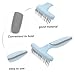 BESPORTBLE Pet Brush Pet Cleaning Supplies Double Row Pin Brush Easy to Use Long Tooth Comb