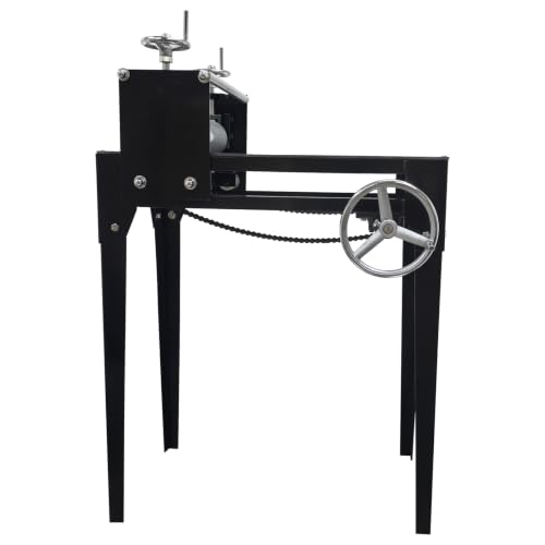 HQHAOTWU Ceramic Clay Plate Machine Manual Pottery Making Machine with Rollers Adjustable Slab Roller for Clay Print Machine with 14.7*3.2 Roller 1.77inch Clay Thickness Mud Plate for Making Pottery