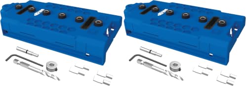 Image of Kreg Shelf Pin Jig 1 /4 Inch - Cabinet Hole Drilling Guide - Edge Aligned Precision - Adjustable Tool - KMA3225 (Pack of 2)