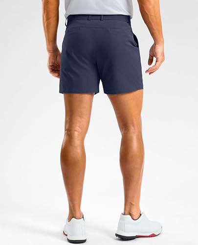 Image of Soothfeel Men's Casual Shorts 5 /7 /9 Inch Golf Dress Shorts for Men Flat Front Work Lightweight Quick Dry with 4 Pockets